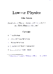 [Low x physics and Diffraction : 01]